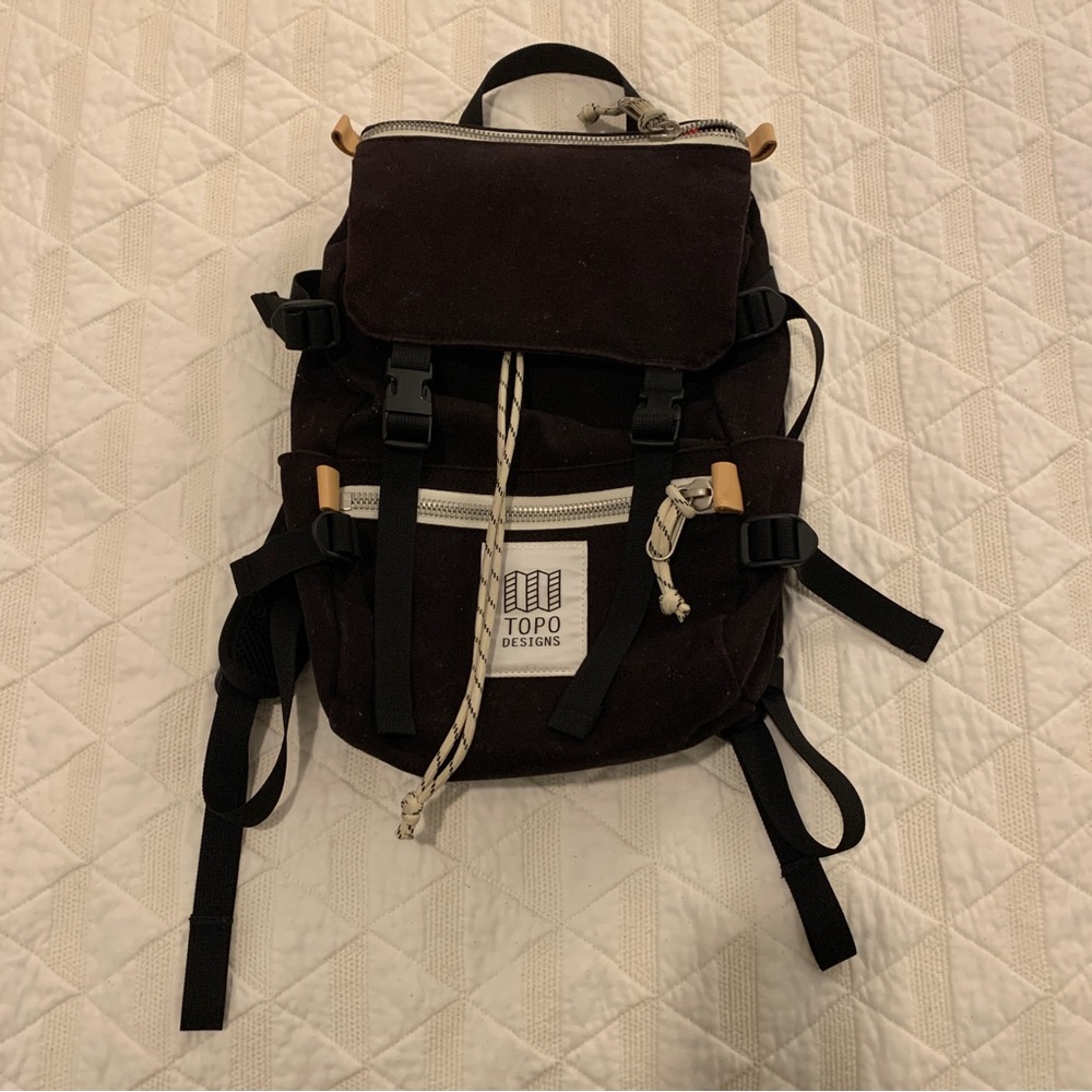 Topo Designs Rover Pack Mini Canvas (Black)